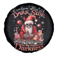Skull Santa Claus Spare Tire Cover Every One Has A Dark Side Difference Is The Degree Of Darkness - Wonder Print Shop