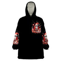 Skull Santa Claus Wearable Blanket Hoodie Every One Has A Dark Side Difference Is The Degree Of Darkness - Wonder Print Shop