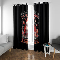 Skull Santa Claus Window Curtain Every One Has A Dark Side Difference Is The Degree Of Darkness - Wonder Print Shop