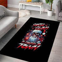 Skull Santa Claus Area Rug Santa Claus Is Coming To Town - Wonder Print Shop