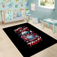 Skull Santa Claus Area Rug Santa Claus Is Coming To Town - Wonder Print Shop