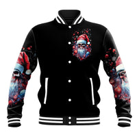 Skull Santa Claus Baseball Jacket Santa Claus Is Coming To Town - Wonder Print Shop