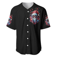 Skull Santa Claus Baseball Jersey Santa Claus Is Coming To Town - Wonder Print Shop