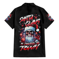 Skull Santa Claus Family Matching Mermaid Dress and Hawaiian Shirt Santa Claus Is Coming To Town - Wonder Print Shop