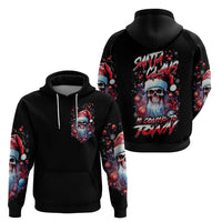 Skull Santa Claus Hoodie Santa Claus Is Coming To Town - Wonder Print Shop