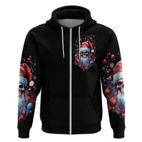 Skull Santa Claus Hoodie Santa Claus Is Coming To Town - Wonder Print Shop