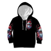 Skull Santa Claus Kid Hoodie Santa Claus Is Coming To Town - Wonder Print Shop