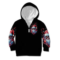 Skull Santa Claus Kid Hoodie Santa Claus Is Coming To Town - Wonder Print Shop