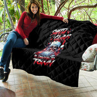 Skull Santa Claus Quilt Santa Claus Is Coming To Town - Wonder Print Shop