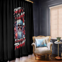 Skull Santa Claus Window Curtain Santa Claus Is Coming To Town - Wonder Print Shop
