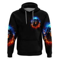 Flame Skull Hoodie When I Was Born The Devil Said Competition - Wonder Print Shop