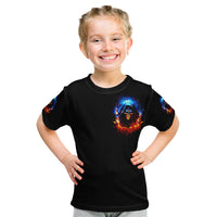 Flame Skull Kid T Shirt When I Was Born The Devil Said Competition - Wonder Print Shop