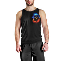 Flame Skull Men Tank Top When I Was Born The Devil Said Competition - Wonder Print Shop