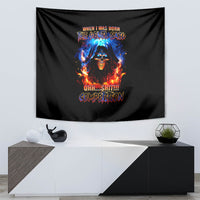 Flame Skull Tapestry When I Was Born The Devil Said Competition - Wonder Print Shop