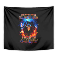 Flame Skull Tapestry When I Was Born The Devil Said Competition - Wonder Print Shop