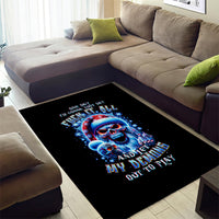 Skull Santa Claus Area Rug One Day Say Fuck Itt All And Let My Demons Out - Wonder Print Shop