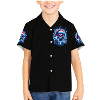 Skull Santa Claus Family Matching Mermaid Dress and Hawaiian Shirt One Day Say Fuck Itt All And Let My Demons Out - Wonder Print Shop