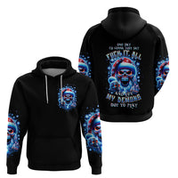 Skull Santa Claus Hoodie One Day Say Fuck Itt All And Let My Demons Out - Wonder Print Shop