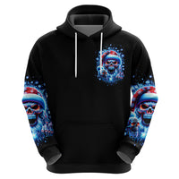 Skull Santa Claus Hoodie One Day Say Fuck Itt All And Let My Demons Out - Wonder Print Shop