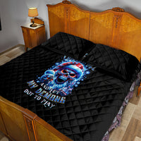 Skull Santa Claus Quilt Bed Set One Day Say Fuck Itt All And Let My Demons Out - Wonder Print Shop