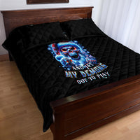 Skull Santa Claus Quilt Bed Set One Day Say Fuck Itt All And Let My Demons Out - Wonder Print Shop