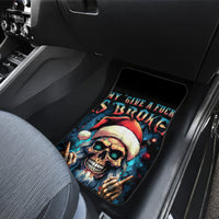 Skull Santa Claus Car Mats My Give A Fuck Is Broken My Go Fuck Yourself - Wonder Print Shop