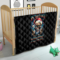 Skull Santa Claus Quilt My Give A Fuck Is Broken My Go Fuck Yourself - Wonder Print Shop