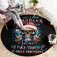 skull-santa-claus-round-carpet-my-give-a-fuck-is-broken-my-go-fuck-yourself