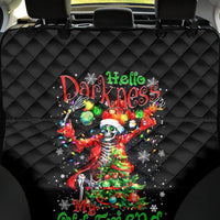 Skeleton Santa Claus Back Car Seat Cover Hello Darkness My Old Friend - Wonder Print Shop