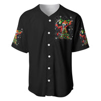 Skeleton Santa Claus Baseball Jersey Hello Darkness My Old Friend - Wonder Print Shop