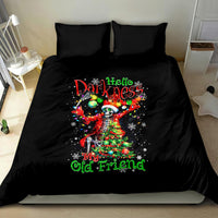 Skeleton Santa Claus Bedding Set Hello Darkness My Old Friend - Wonder Print Shop