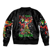 Skeleton Santa Claus Bomber Jacket Hello Darkness My Old Friend - Wonder Print Shop