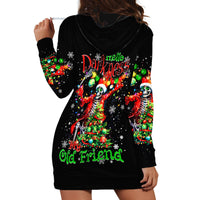 Skeleton Santa Claus Hoodie Dress Hello Darkness My Old Friend - Wonder Print Shop