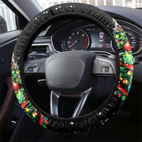 Skeleton Santa Claus Steering Wheel Cover Hello Darkness My Old Friend - Wonder Print Shop