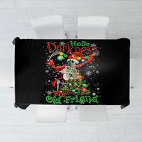 Skeleton Santa Claus Tablecloth Hello Darkness My Old Friend - Wonder Print Shop