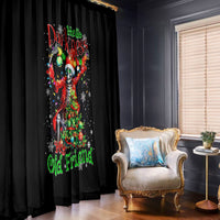 Skeleton Santa Claus Window Curtain Hello Darkness My Old Friend - Wonder Print Shop