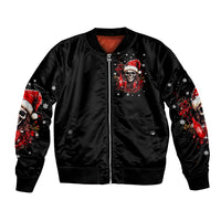 Skull Santa Claus Bomber Jacket Hello Darkness My Old Friend - Wonder Print Shop
