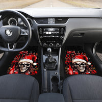 Skull Santa Claus Car Mats Hello Darkness My Old Friend - Wonder Print Shop