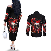 skull-santa-claus-couples-matching-off-the-shoulder-long-sleeve-dress-and-long-sleeve-button-shirt-hello-darkness-my-old-friend