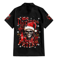 Skull Santa Claus Family Matching Mermaid Dress and Hawaiian Shirt Hello Darkness My Old Friend - Wonder Print Shop