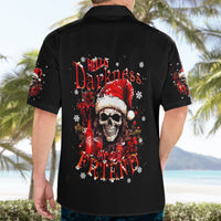 Skull Santa Claus Hawaiian Shirt Hello Darkness My Old Friend - Wonder Print Shop