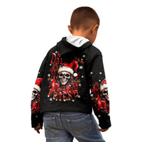 Skull Santa Claus Kid Hoodie Hello Darkness My Old Friend - Wonder Print Shop