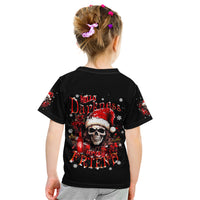 Skull Santa Claus Kid T Shirt Hello Darkness My Old Friend - Wonder Print Shop