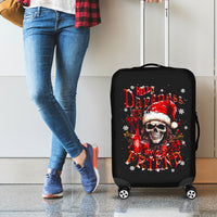 Skull Santa Claus Luggage Cover Hello Darkness My Old Friend - Wonder Print Shop