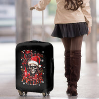 Skull Santa Claus Luggage Cover Hello Darkness My Old Friend - Wonder Print Shop