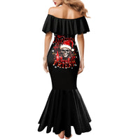 Skull Santa Claus Mermaid Dress Hello Darkness My Old Friend - Wonder Print Shop