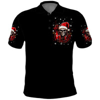 Skull Santa Claus Polo Shirt Hello Darkness My Old Friend - Wonder Print Shop