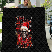 Skull Santa Claus Quilt Hello Darkness My Old Friend - Wonder Print Shop