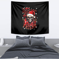 Skull Santa Claus Tapestry Hello Darkness My Old Friend - Wonder Print Shop