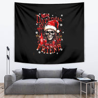 Skull Santa Claus Tapestry Hello Darkness My Old Friend - Wonder Print Shop